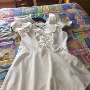 White fashion nova jumpsuit